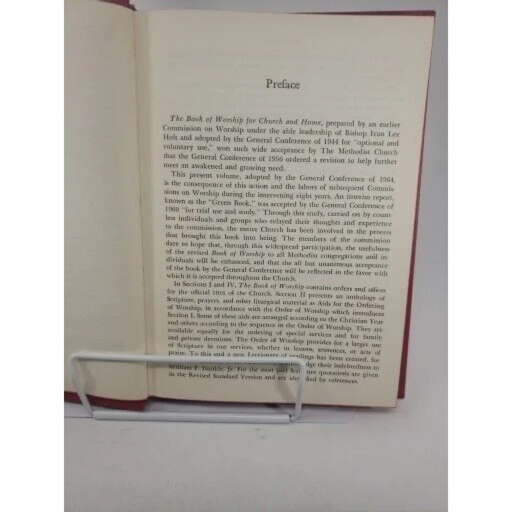 Book of Worship for Church and Home Methodist 1965 RED cover